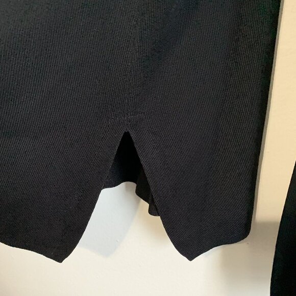 Exclusively Misook Women’s XL Knit Open Cardigan Blazer Black Quiet Luxury - Picture 4 of 8